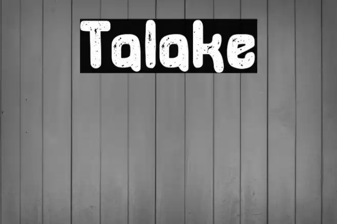 Talake خط examples