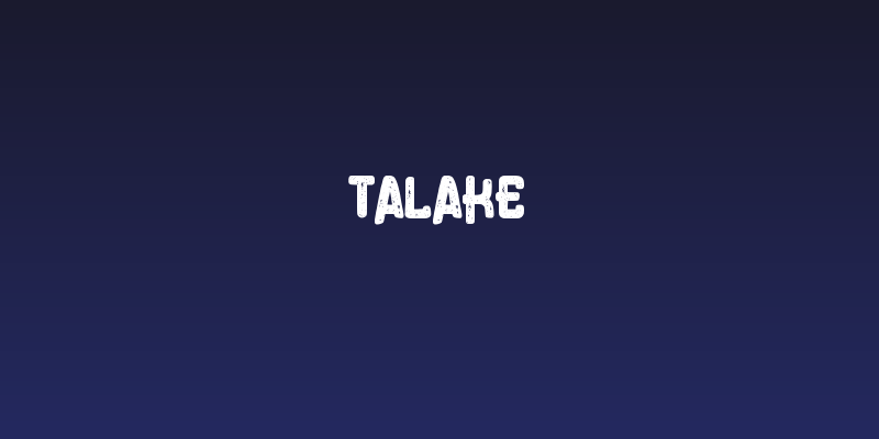 Talake Social Header