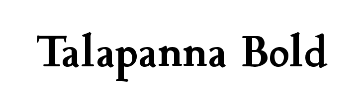 Talapanna Bold Font