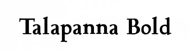 Talapanna Bold  Frei Schriftart Herunterladen