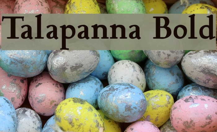 Talapanna Bold Font examples