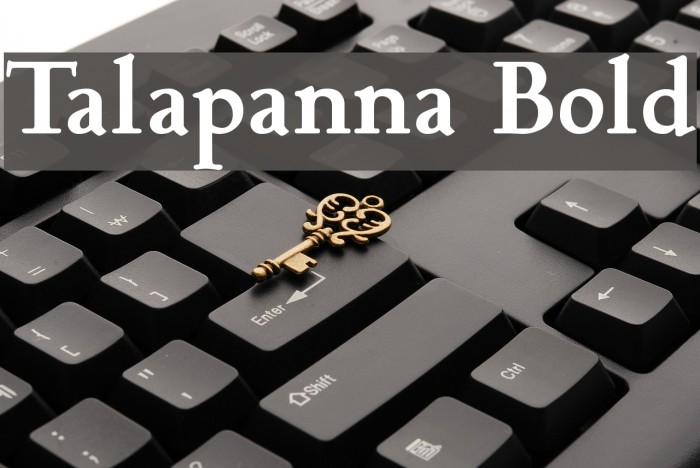 Talapanna Bold Font examples
