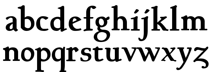Talapanna Bold Font LOWERCASE