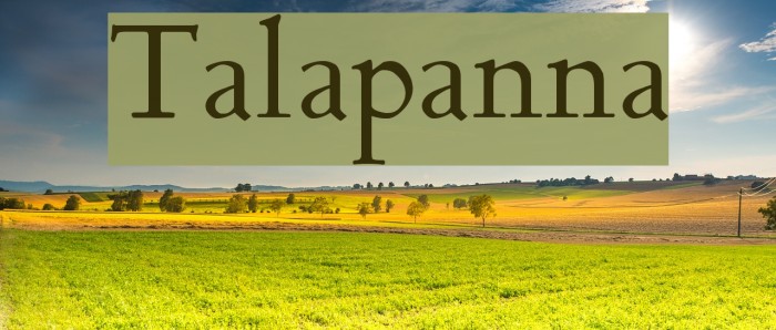 Talapanna Font examples