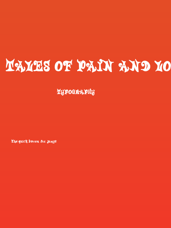 Tales Of Pain And Love Poster