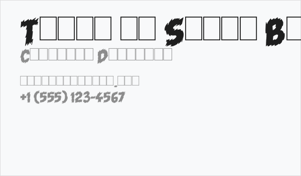 Tales of Scare Black Business Card