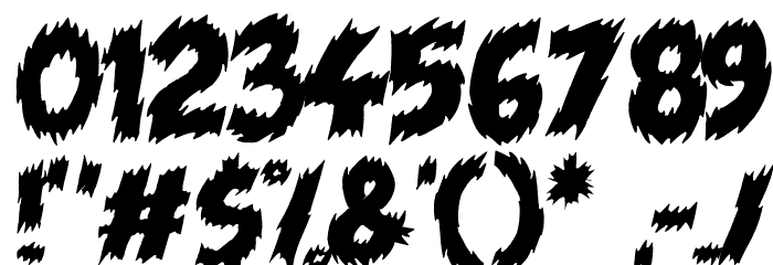 Tales of Scare FX Over Font OTHER CHARS