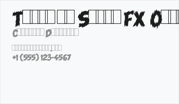 Tales of Scare FX Over Business Card