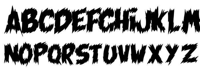 Tales of Scare FX Over Font LOWERCASE
