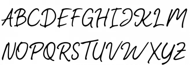 TalesianSignature Font Litere mari