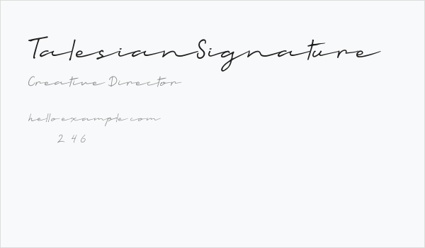 TalesianSignature Business Card