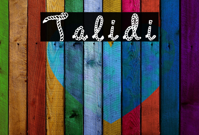 Talidi Font examples