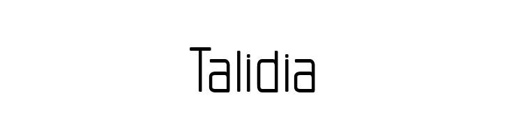 Talidi Font LOWERCASE