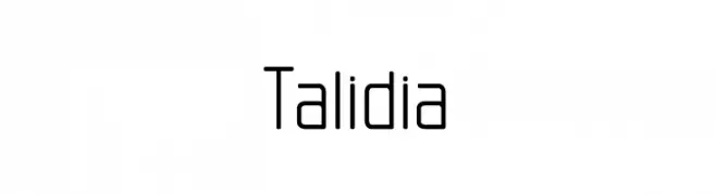 Talidia  les polices de caractères gratuit tlcharger