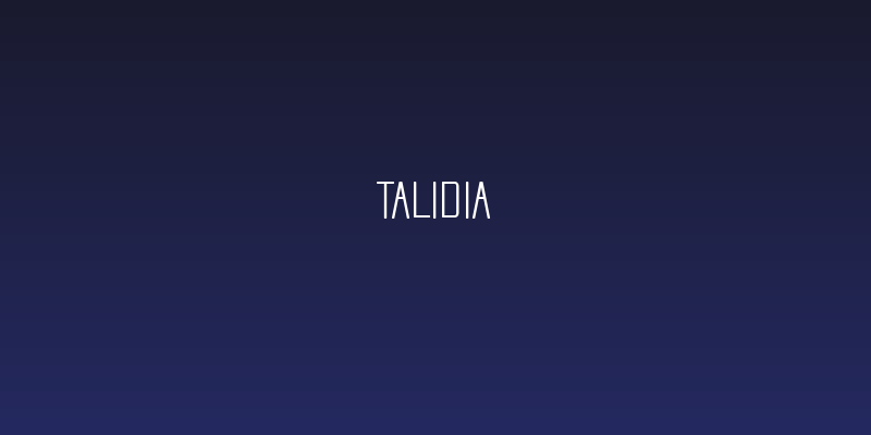 Talidia Social Header