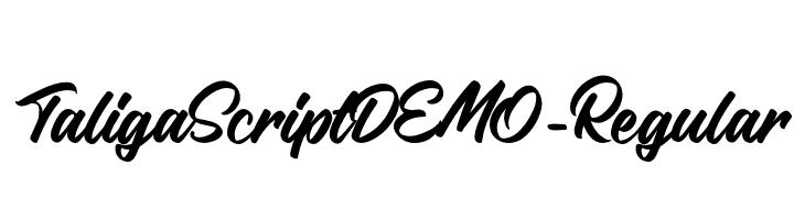 TaligaScriptDEMO-Regular  Frei Schriftart Herunterladen