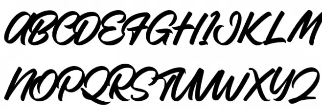 TaligaScriptDEMO-Regular Schriftart Groß