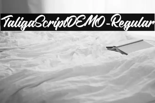 TaligaScriptDEMO-Regular Font examples