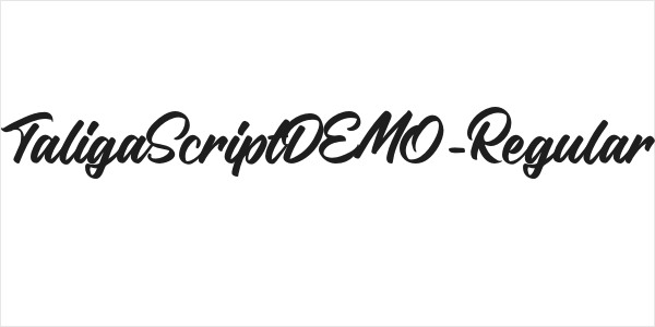 TaligaScriptDEMO-Regular Logo