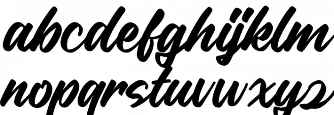 TaligaScriptDEMO-Regular Шрифта строчной