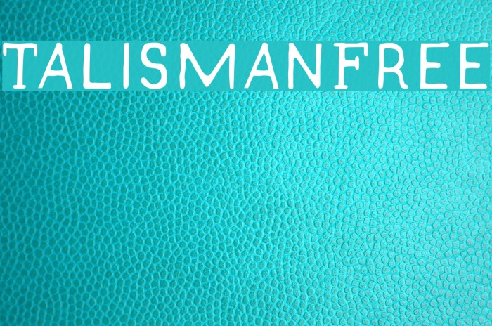 TalismanFree Font examples