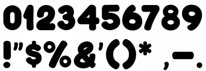 Talk Comic Font OTHER CHARS