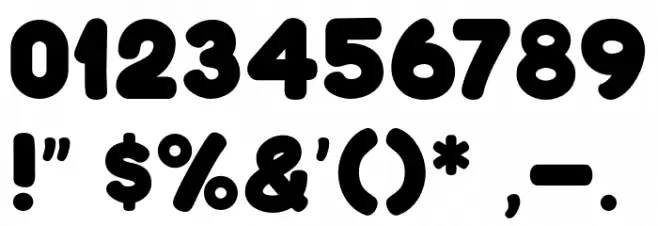 Talk Comic Font OTHER CHARS