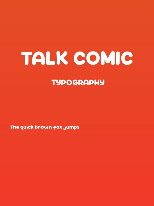 Talk Comic Poster