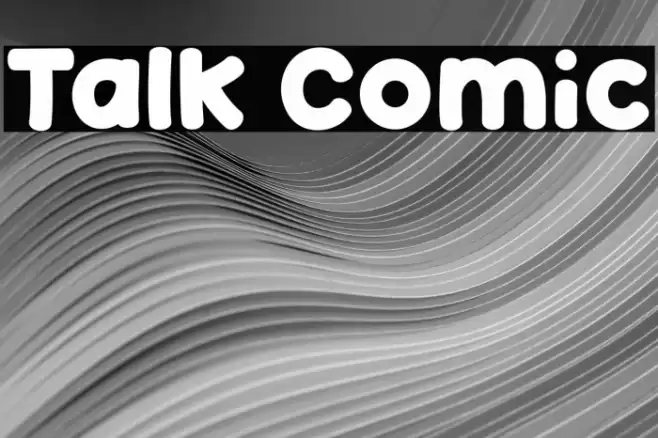 Talk Comic Font examples