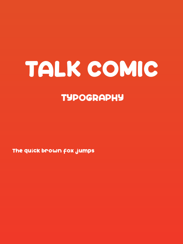 Talk Comic Poster