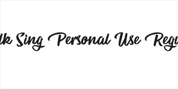 Talk Sing Personal Use Regular Logo