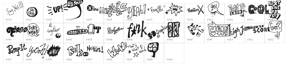 Talk of the wall Character Map