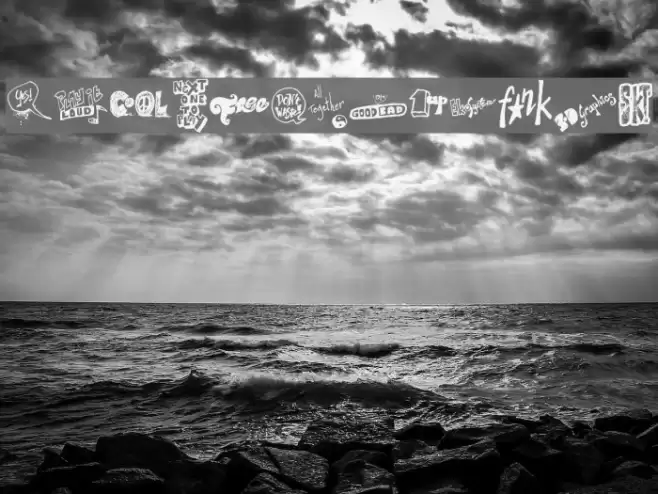 Talk of the wall Font examples