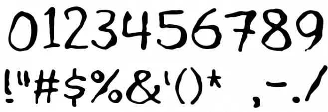 Talk to the hand Font OTHER CHARS