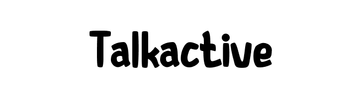 Talkactive  font caratteri gratis