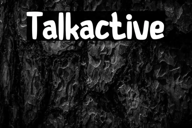 Talkactive Font examples
