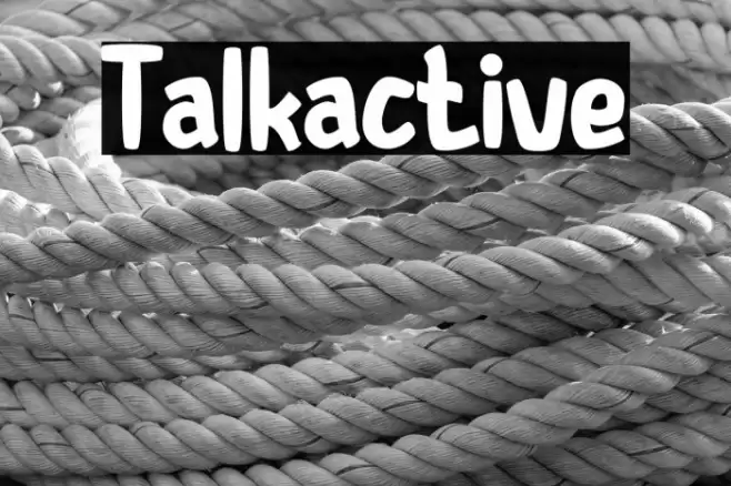 Talkactive Font examples