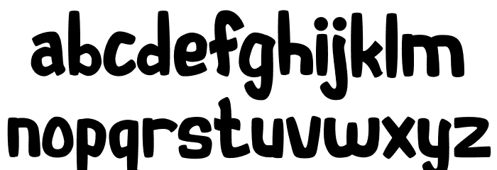Talkactive Font LOWERCASE