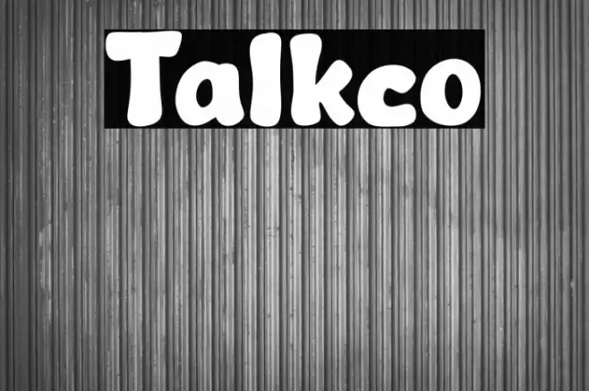 Talkco Font examples