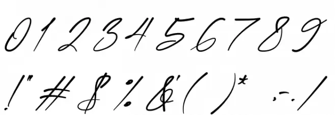 Talker Font OTHER CHARS