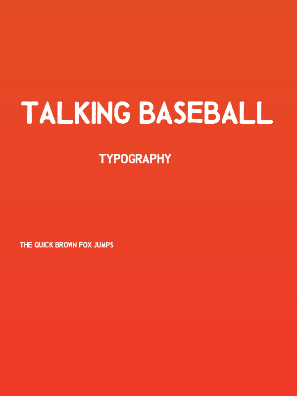 Talking Baseball Poster