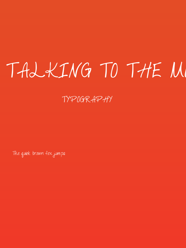 Talking to the Moon Poster