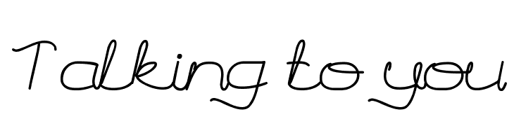 Talking to you  baixar fontes gratis