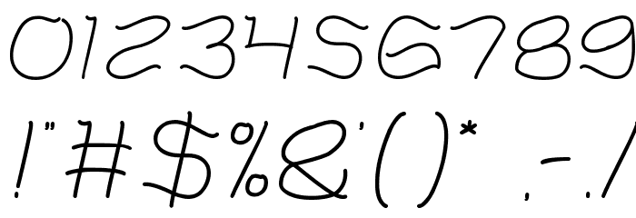 Talking to you Font OTHER CHARS