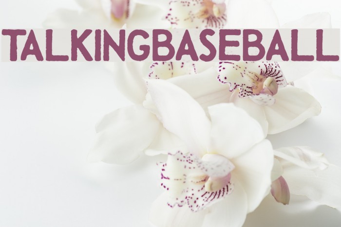 TalkingBaseball Font examples