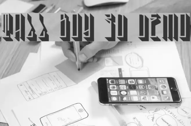 Tall Boy 3D Demo Font examples