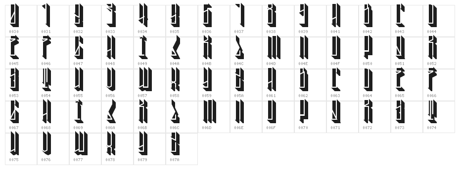 Tall Boy 3D Regular Character Map