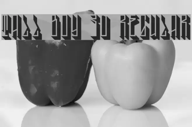 Tall Boy 3D Regular Font examples