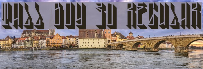 Tall Boy 3D Regular Font examples