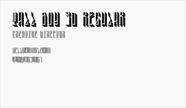 Tall Boy 3D Regular Business Card